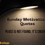 Sunday Motivation Quotes