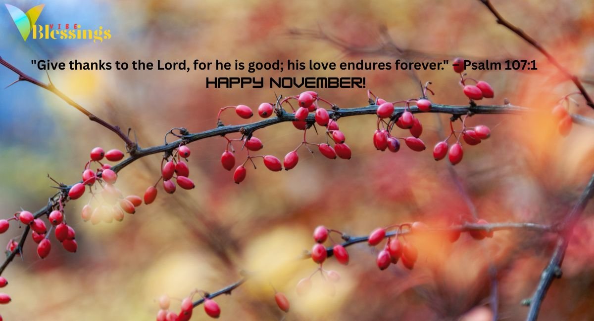 Spiritual & Christian November Blessings